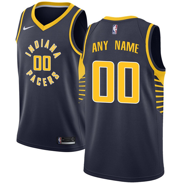 Men's Indiana Pacers Active Player Navy Custom Stitched NBA Jersey